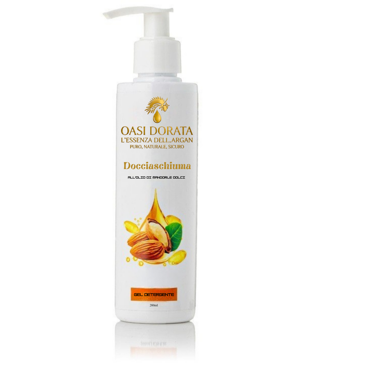 Docciaschiuma all’Olio di Mandorle Dolci – Oasi Dorata